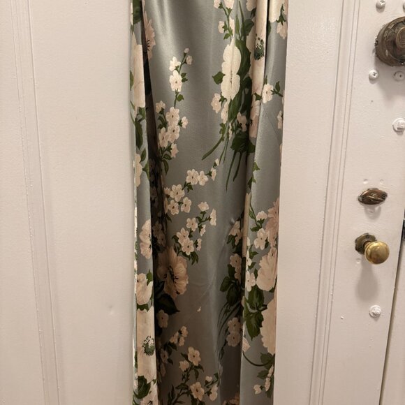 Reformation Green Floral Maxi Dress - Picture 4 of 11
